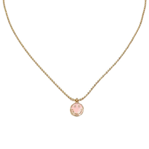 All Smiles Necklace - Pink