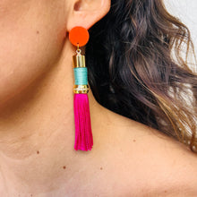 Tassel Earrings - Fuchsia