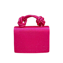 Crystal Knotted Handle Bag (Two Colors)