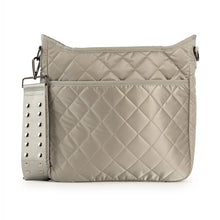 Quilted Puffer Crossbody  (Large)- Charcoal