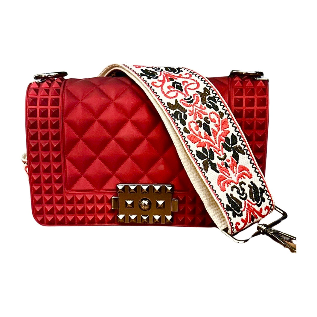 Quilted Jelly Bag - Red (Mini)