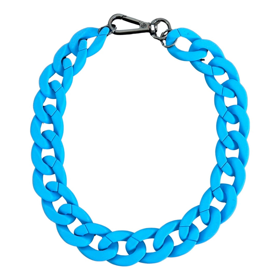 Silicone Chain Collar - Ocean