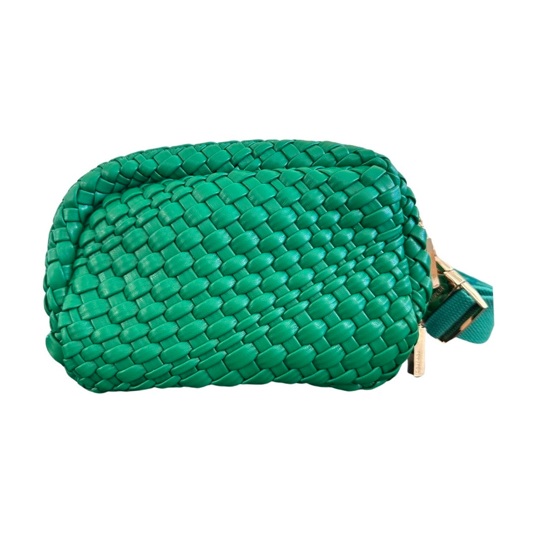 Woven Sling / Belt Bag - Emerald