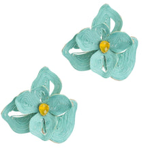 Corded Floral Stud - Daffodil