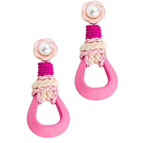 Knotted Teardrop - Pink