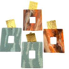 Lucite Rectangle Earring (2 Colors)
