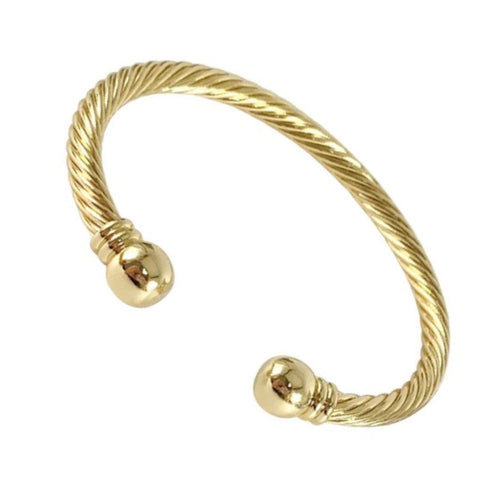 Cable Cuff - Gold