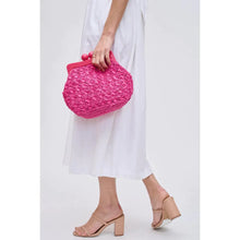 Woven Frame Clutch - Pink