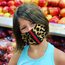 Striped Printed Masks (Adult & Kid Sizes)