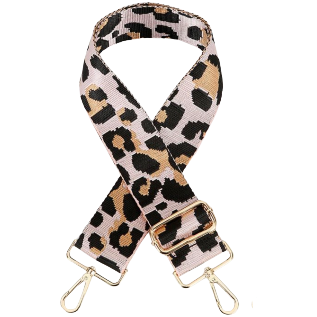 Crossbody Strap - Leopard (Blush)