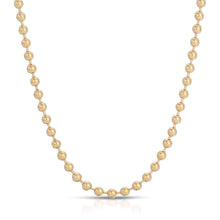 Gold Ball Necklace: 18"