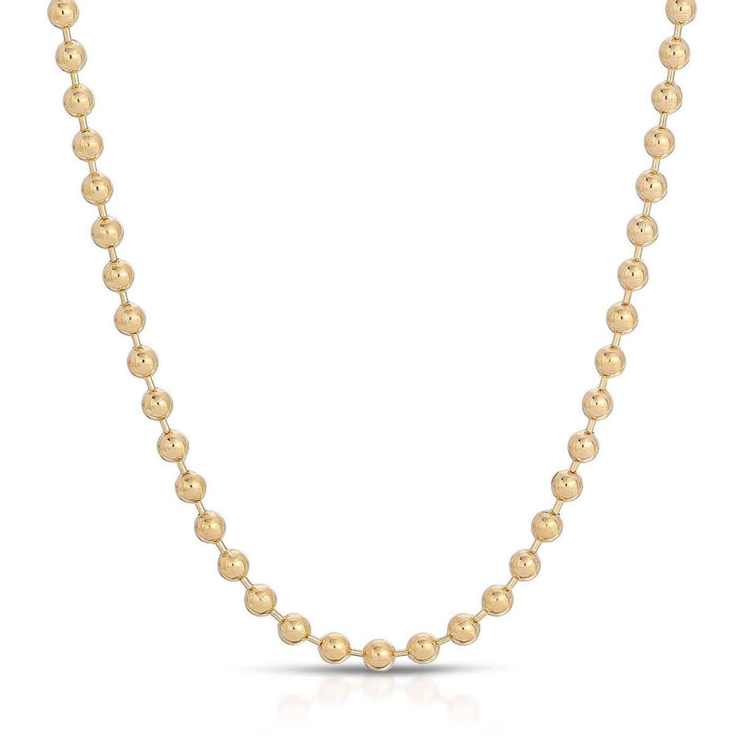 Gold Ball Necklace: 18
